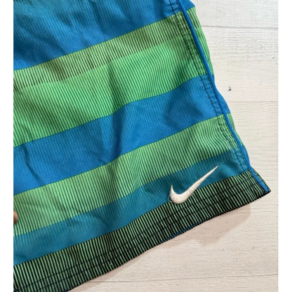 Nike boys swim shorts blue green‎ youth large